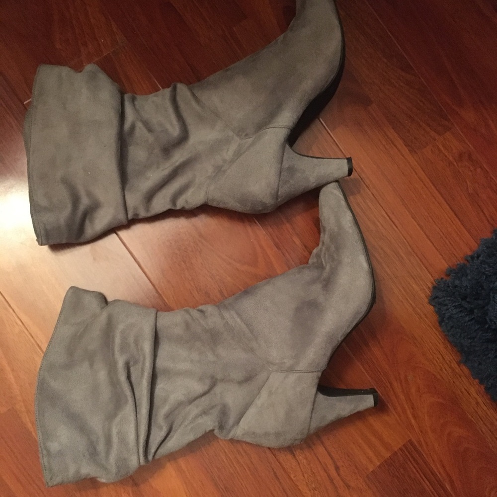 Grey booties